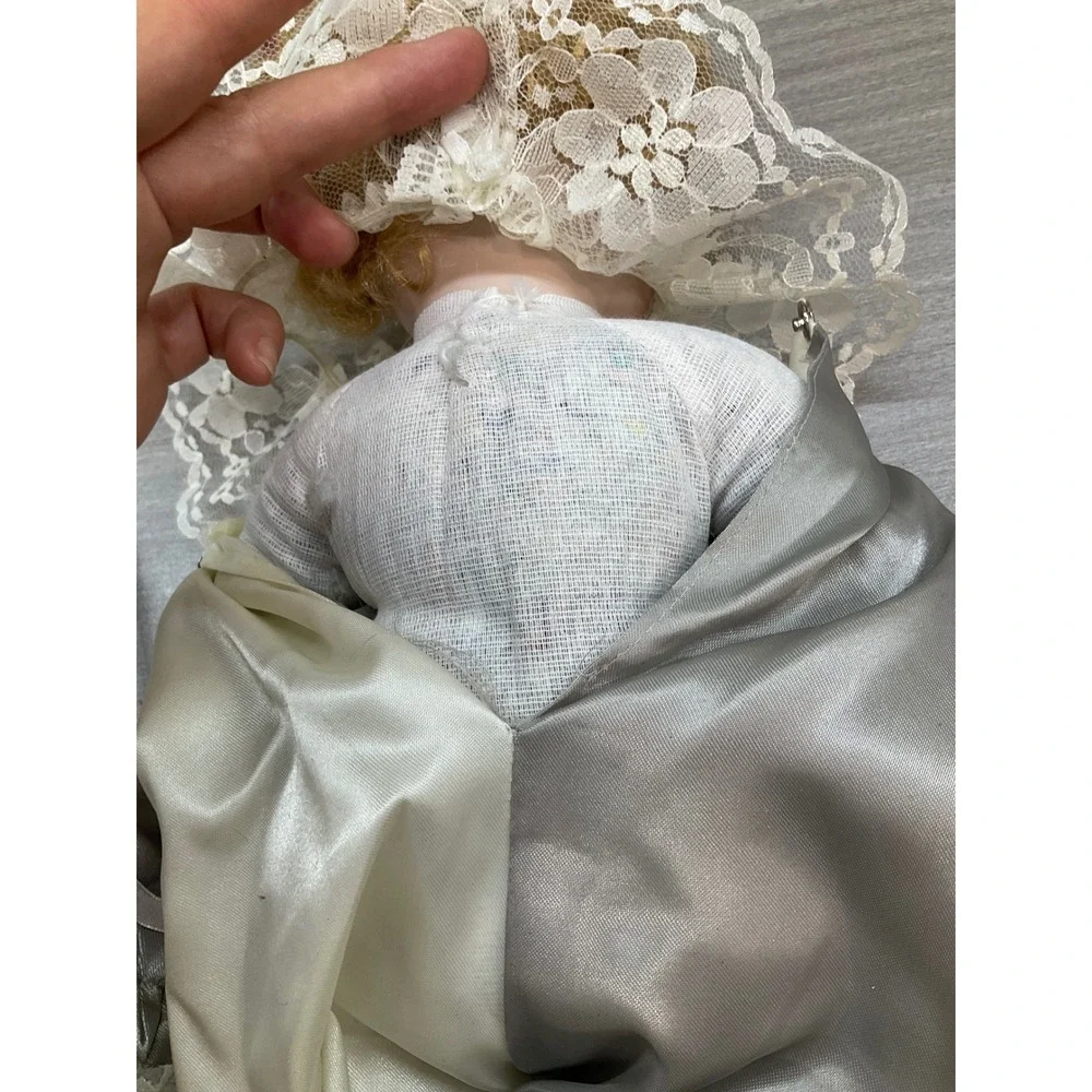 VINTAGE PORCELAIN DOLL IN CLOWN COSTUME